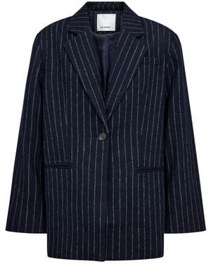 co'couture Jassen ,Blauw ,Wol Naidacc Pin Power Blazer