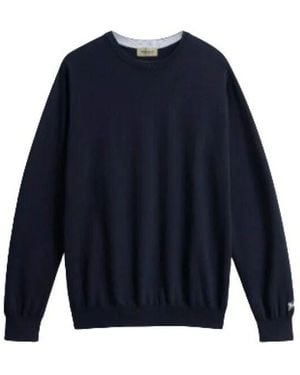 Woolrich Round-Neck Knitwear - Bleu