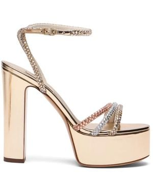 Casadei Patty Platform Andromeda Sandal - White