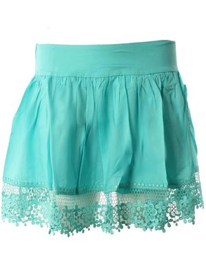 Charo Ruiz Rokken ,Blauw ,Katoen Short - Groen