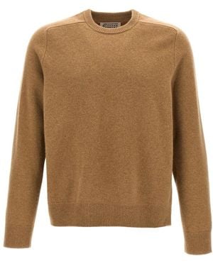 Maison Margiela Wollen Trui Van Gewassen Lamswol - Bruin
