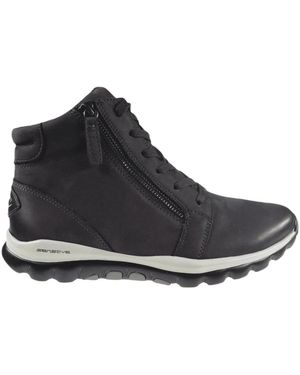 Gabor Lace-Up Boots - Nero