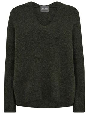 Mos Mosh V-Neck Knitwear - Vert