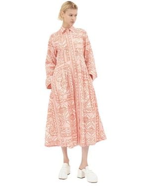 ODEEH Hemdblusenkleid - Pink