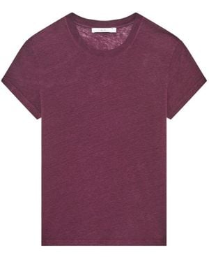 IRO Elegante Leinenshirt - Lila