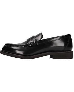 Brunello Cucinelli Ledermokassins - Schwarz