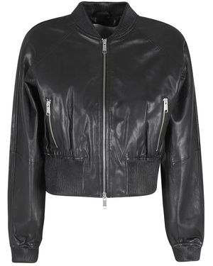 Birgitte Herskind Leather Jackets - Negro