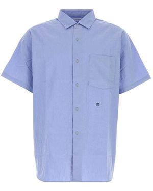 Nanamica Short Sleeve Shirts - Blue