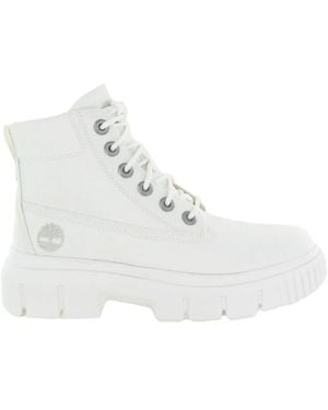 Timberland Lace-Up Boots - Blanco