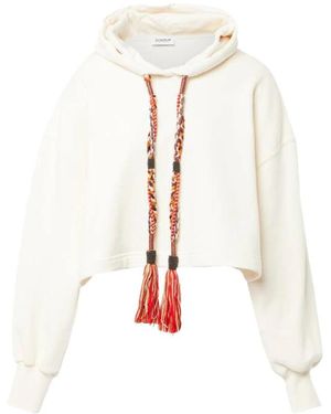 Dondup Hoodies & Sweatvesten ,Wit ,Felpa