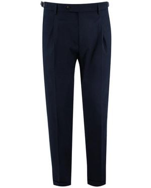 BERWICK  1707 Slim-Fit Trousers - Blue