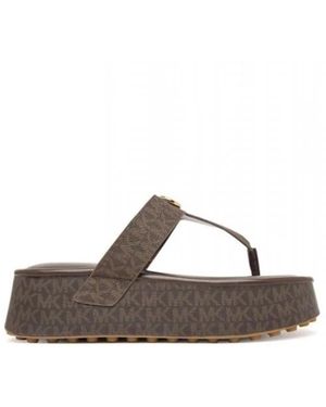 Michael Kors Flip Flops - Brown