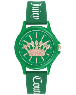 Juicy Couture the black label Women’s green leopard watch Juicy Couture Black Label Watch Rainbow & White Crystals  main image 4