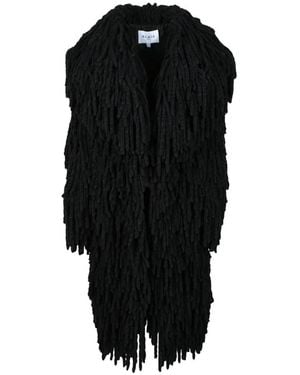 Alaïa Elegante cappotto in poliestere - Nero