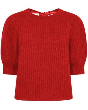 co'couture Round-Neck Knitwear - Rojo
