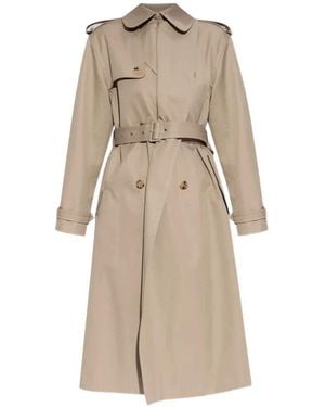 McQueen Doppelreihiger Trenchcoat - Natur