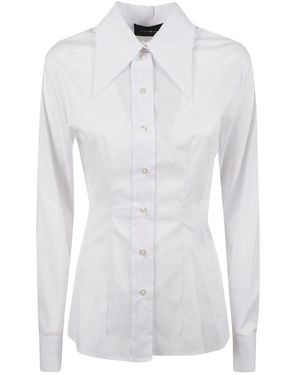John Richmond Overhemden ,Wit ,Katoen Motiosi Long Sleeve Shirt
