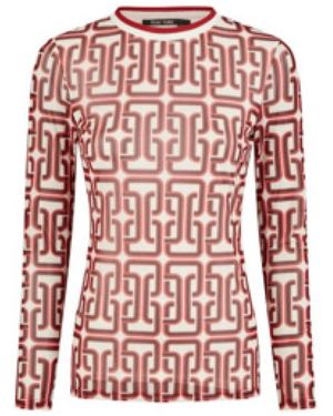 MARC AUREL Klassisches Rundhals Langarmshirt - Pink