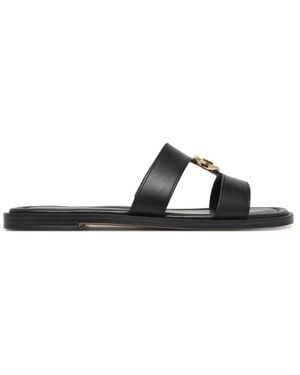 Michael Kors Erin Flache Sandale - Schwarz