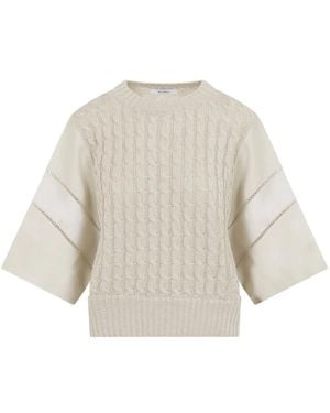 Max Mara Round-Neck Knitwear - White