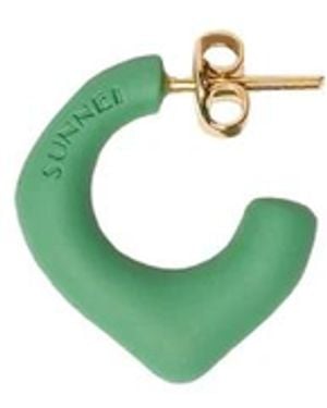 Sunnei Half Hoop Earring - Grün