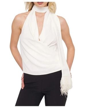 Nenette Sleeveless Tops - White