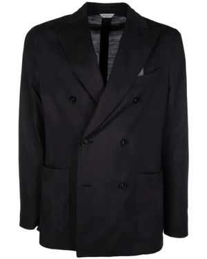 Boglioli Jassen ,Blauw ,Double-Breasted Jasje - Zwart