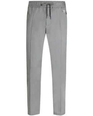 Dolce & Gabbana Broeken ,Grijs ,Katoen Joggingbroek Van Katoenen Gabardine