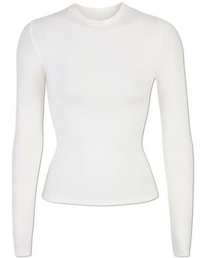 Skims Long Sleeve Tops - Bianco