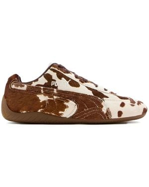 PUMA Braun & Weiße Schnürschuhe