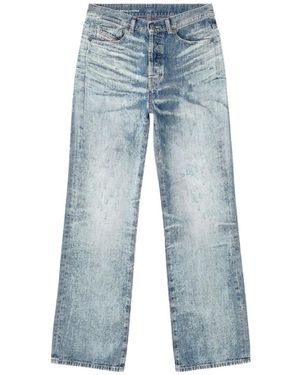 DIESEL Straight Jeans - Blauw