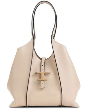 Tod's T Timeless Small Schultertasche - Natur