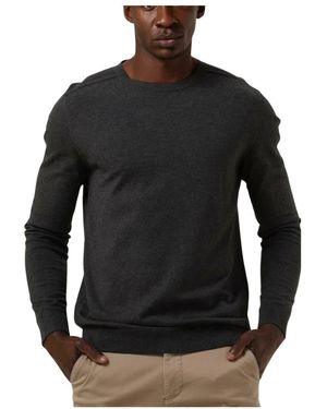 SELECTED Hoodies & Sweatvesten ,Grijs ,Katoen Crew Neck Sweater Vest - Zwart