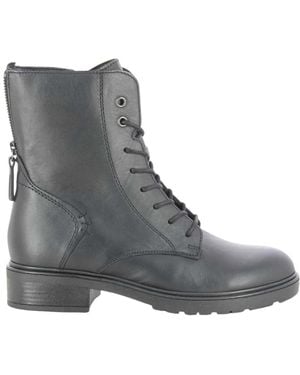 Gabor Schoenen ,Zwart ,Leer Veterschoen Enkellaars - Grijs