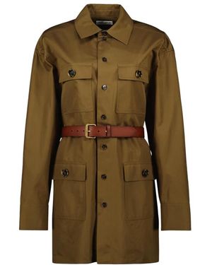 Saint Laurent Shirt Dresses - Green