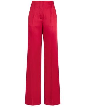 Alberta Ferretti Wide Trousers - Rojo