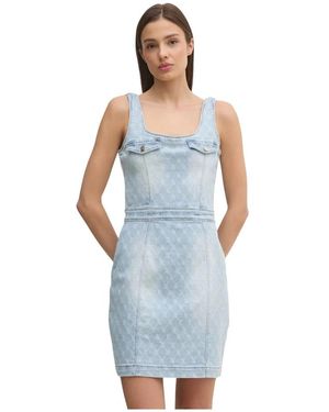 GAUDI Kleedjes ,Blauw ,Denim Denim Jurk Met Logo