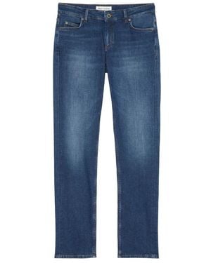 Marc O' Polo Alby Straight Mid Waist Jeans - Blau