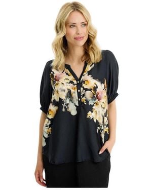 iN FRONT Blouses &Amp; Hemden - Zwart