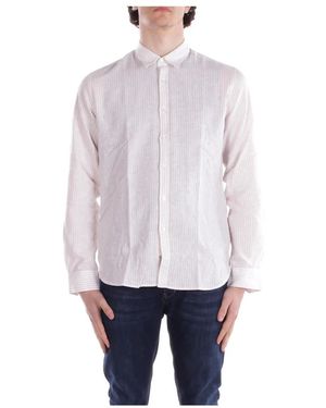 Woolrich Logo Front Button Hemd - Weiß