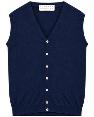 Cashmere Company V-Neck Knitwear - Blu