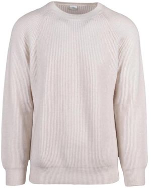 Eleventy Rippstrickpullover - Grau