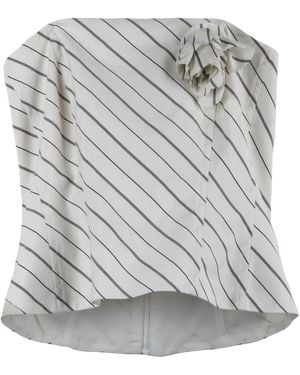 Marella Sleeveless Tops - Grey