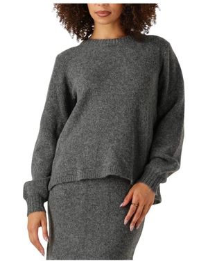 Moves Dunkelgraues Strickpullover Für Frauen