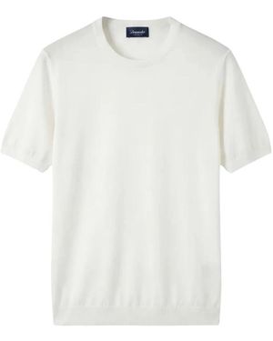 Drumohr T-Shirt Mm Rasato - Wit