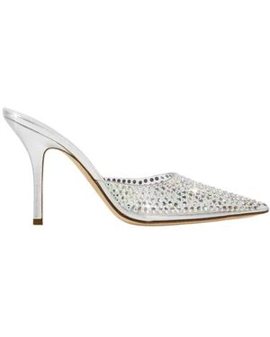Paris Texas Hollywood Pvc Pointed-Toe Mules - Wit
