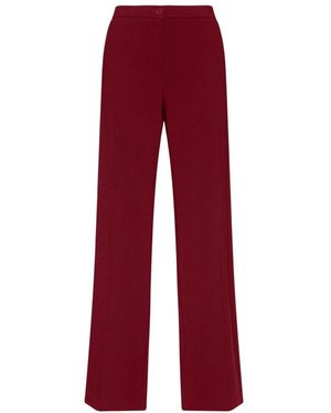 Elena Miro Broeken ,Rood ,Leer P053P0 Rechte Broek