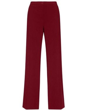 Elena Miro Straight Trousers - Red