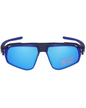 Nike Matte/ Mirror Zonnebril - Blauw