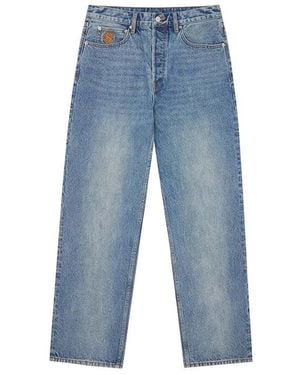 BBCICECREAM Astro Wide Leg Denim Hose - Blau